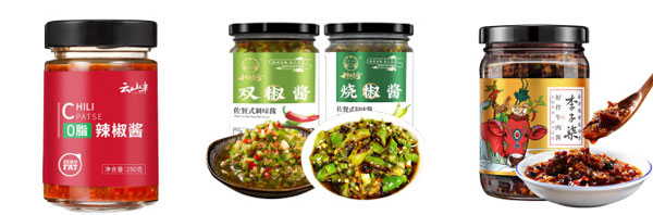 辣椒酱加工设备厂家-全自动辣椒酱生产线灌装样品图