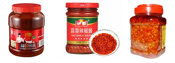 蒜蓉辣椒酱灌装机生产厂家样品图