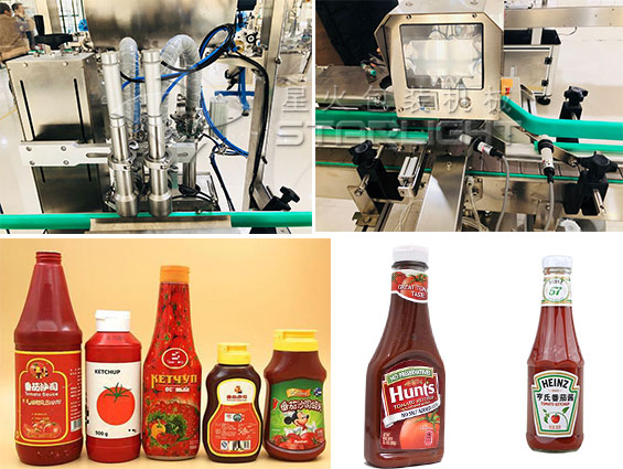 番茄酱灌装机生产线-全自动番茄酱灌装机生产线细节及样品图